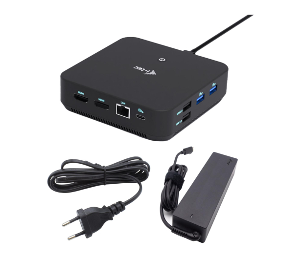 I-TEC USB-C DP Dual HDMI Dock Power Delivery 100W + Charger 100W C31TRIVIDPRO100W - 1349208 - zdjęcie 3